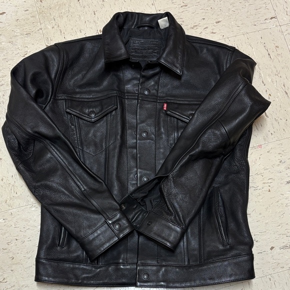 Men's Black Denim Jacket size M - Picture 7 of 15